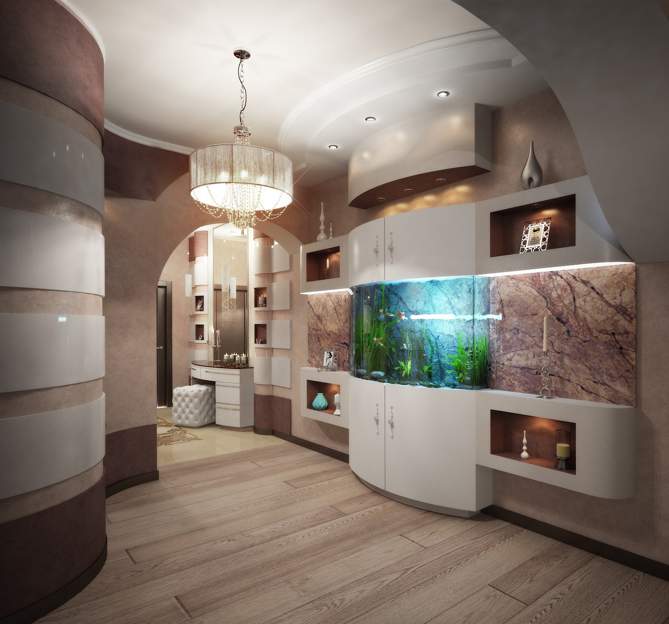 Разработка дизайн проекта квартиры на Большой Манежной 5: гостиная, фото 3