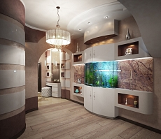 Разработка дизайн проекта квартиры на Большой Манежной 5: гостиная, фото 3