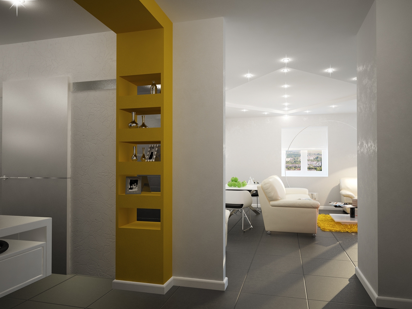 Дизайн проект квартиры на Кразнознаменной: прихожая, фото 4