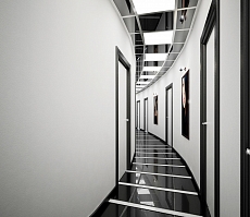 Разработка дизайна для офиса представительства компании Дешели: коридор, фото 2