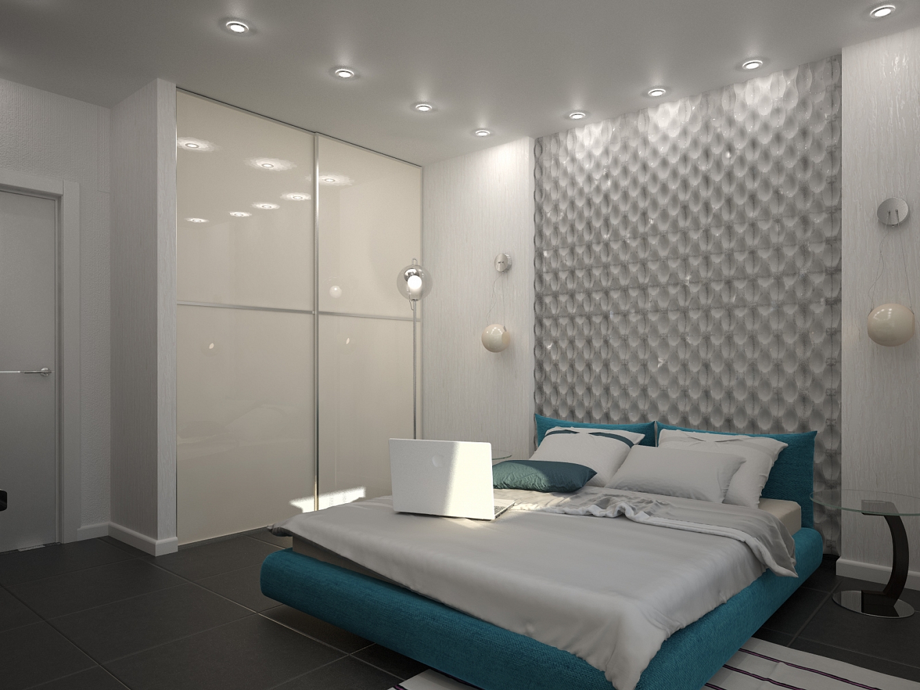 Дизайн проект квартиры на Кразнознаменной: спальня, фото 3