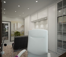 Разработка дизайна для квартиры на Одинцова: кабинет, фото 3