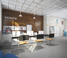 Дизайн проект офиса предствительства компании Ростелеком: фото 3