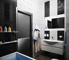 Разработка дизайна интерьера для квартиры на проспекте Патриотов: ванная комната, фото 5