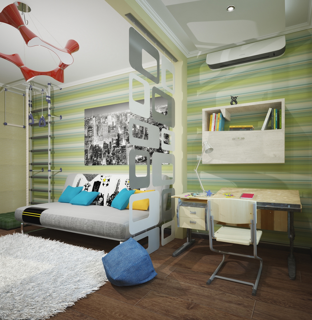 Разработка дизайна квартиры на Димитрова: детская, фото 3