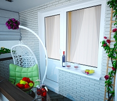 Дизайн проект для квартиры на Дурова: балкон, фото 2