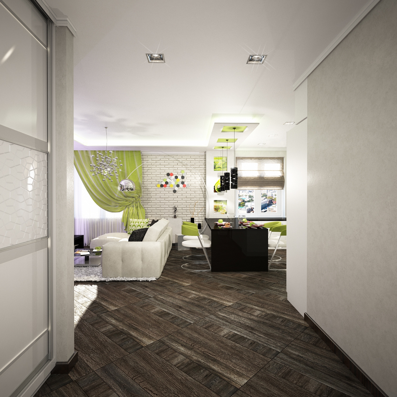 Дизайн проект для квартиры на Дурова: гостиная, фото 4