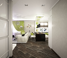 Дизайн проект для квартиры на Дурова: гостиная, фото 4
