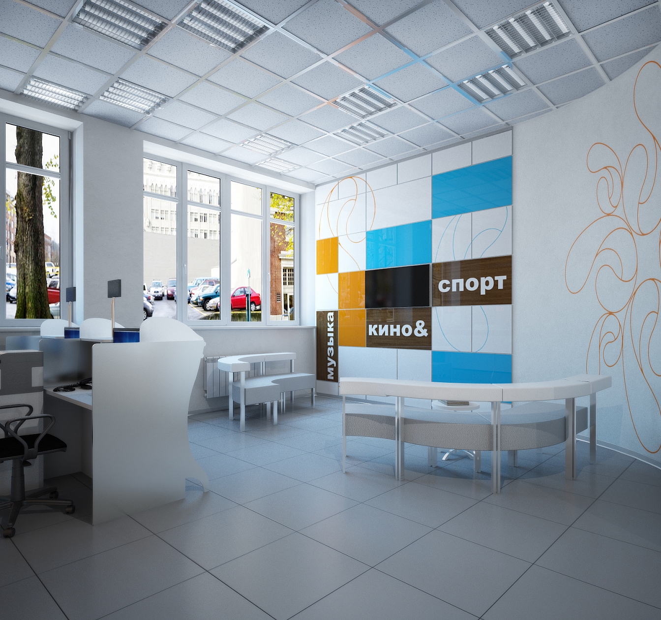 Дизайн проект офиса предствительства компании Ростелеком: фото 13