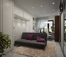 Разработка дизайна для квартиры на Одинцова: кабинет, фото 1