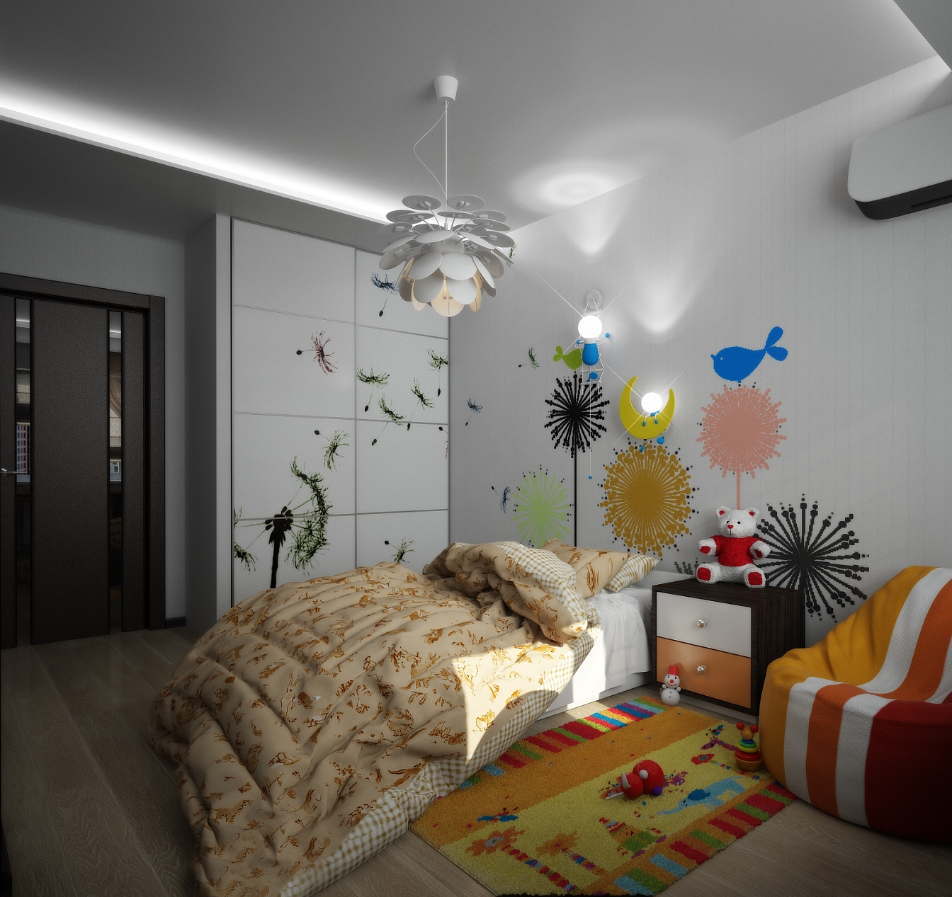 Дизайн проект дома на Владимира Невского: детская, фото 4