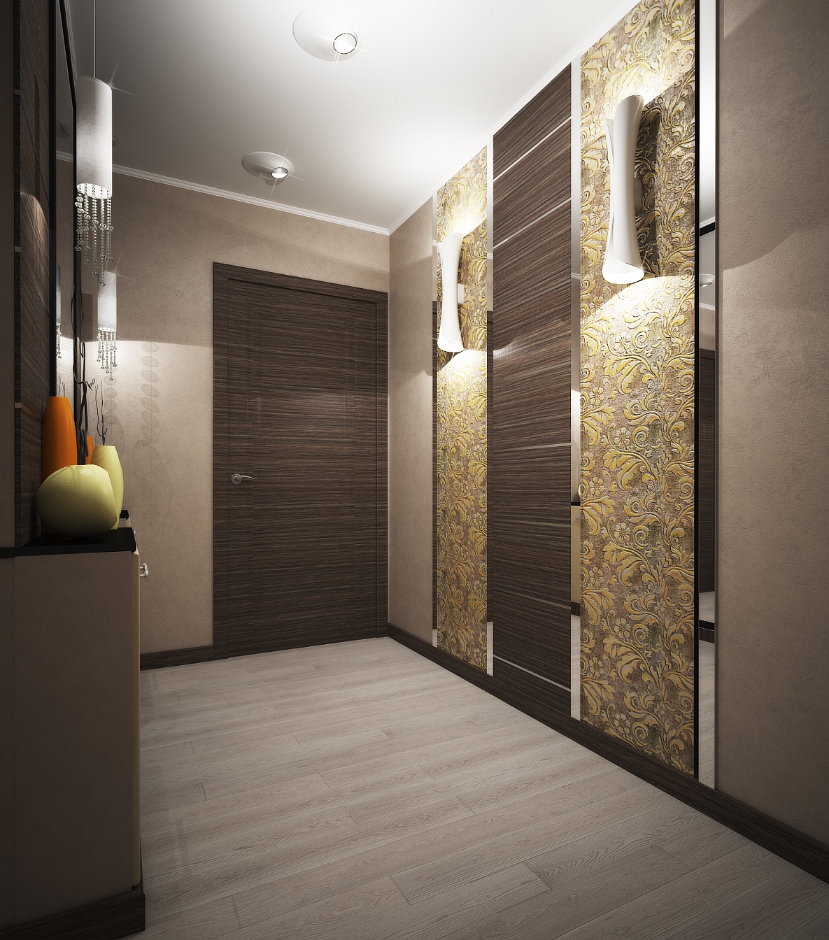Дизайн проект интерьера квартиры на Тютчева: прихожая, фото 8
