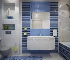 Дизайн проект квартиры на Большой Манежной 13: ванная комната, фото 2