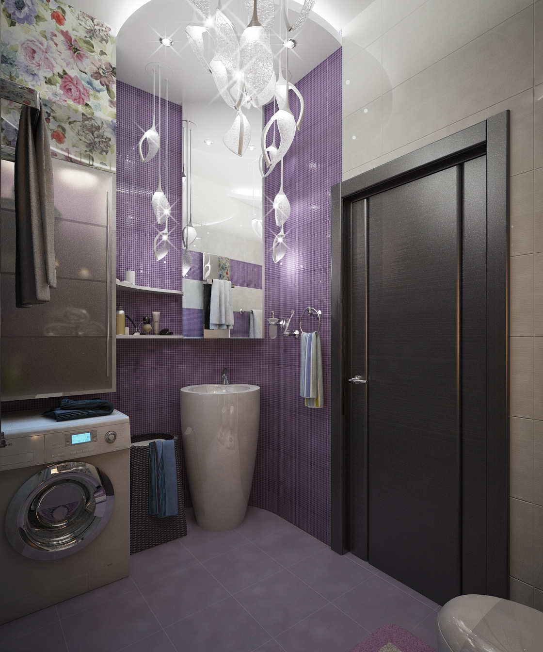 Разработка дизайн проекта квартиры на Большой Манежной 5: ванная комната, фото 4