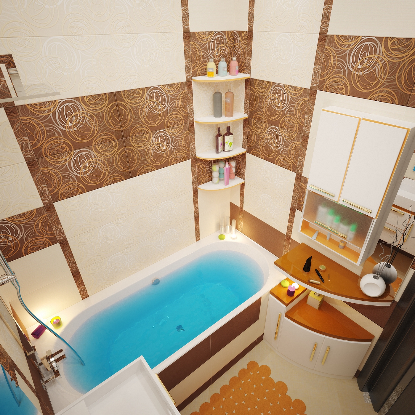 Дизайн интерьера квартиры на Фридриха Энгельса: ванная комната, фото 5