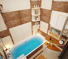 Дизайн интерьера квартиры на Фридриха Энгельса: ванная комната, фото 5