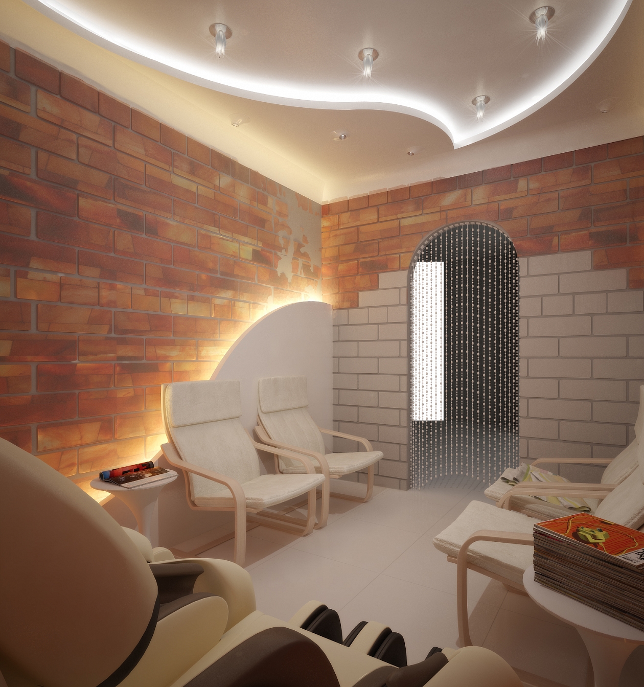 Разработка дизайна для офиса представительства компании Дешели: комната отдыха, фото 4