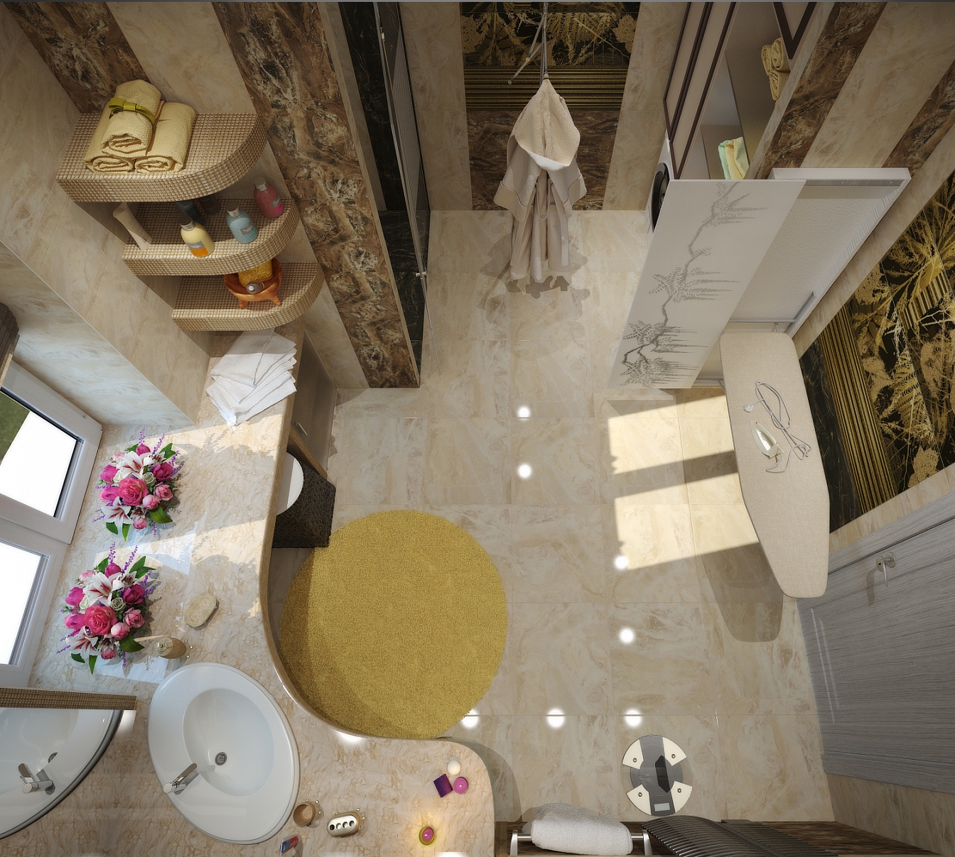 Дизайн проект интерьера дома на улице 1 мая: ванная комната, фото 11