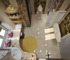 Дизайн проект интерьера дома на улице 1 мая: ванная комната, фото 11