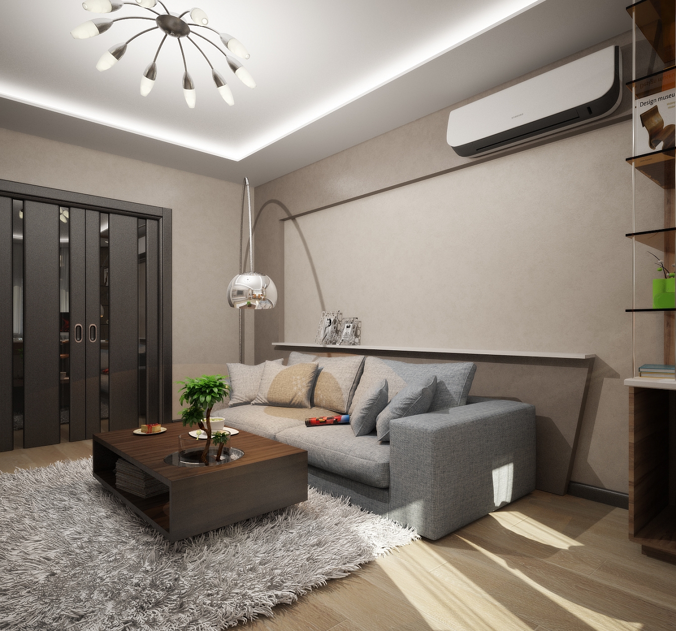 Дизайн проект дома на Владимира Невского: гостиная, фото 2