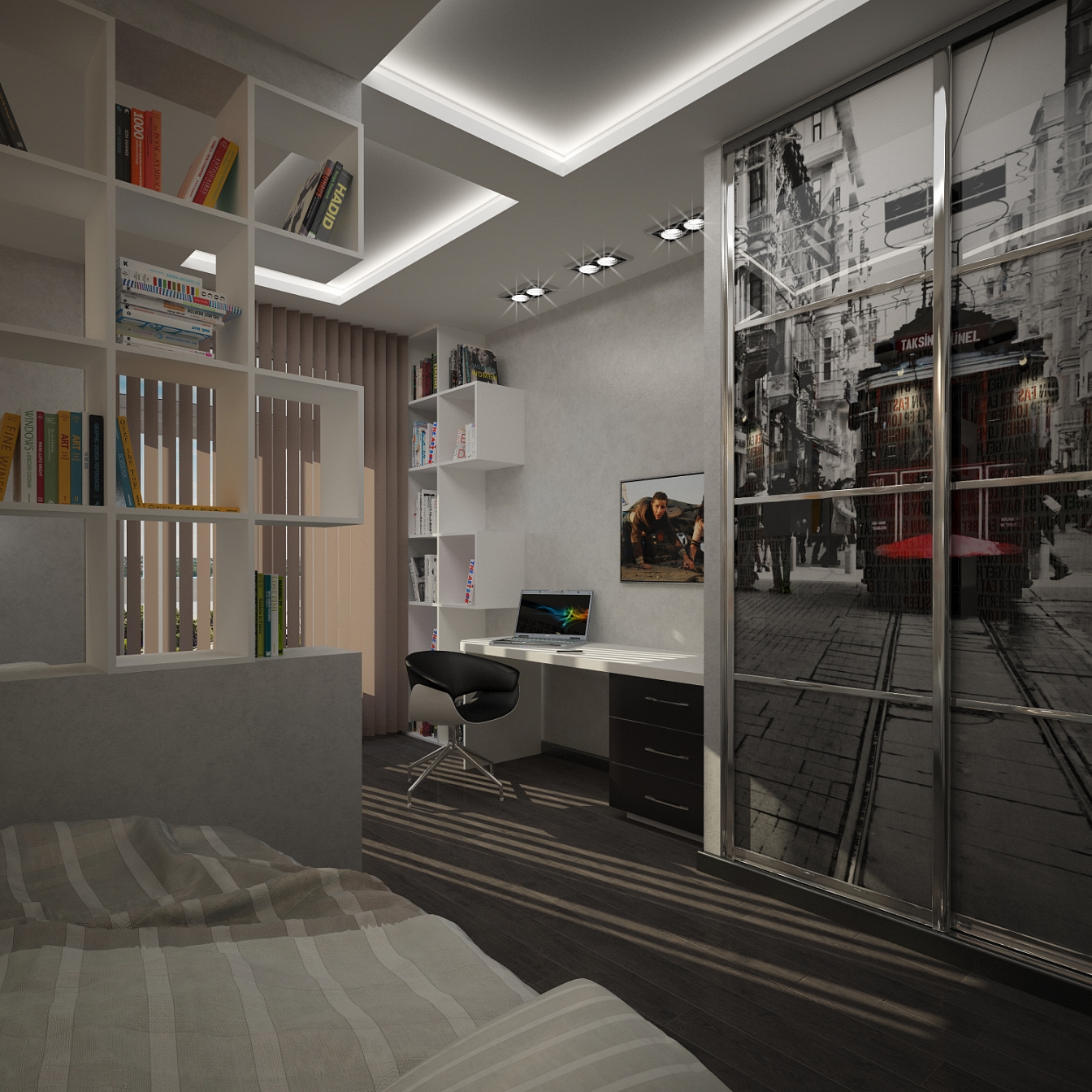 Разработка дизайна интерьера для квартиры на проспекте Патриотов: детская, фото 3 Разработка дизайна интерьера для квартиры на проспекте Патриотов: детская, фото 3