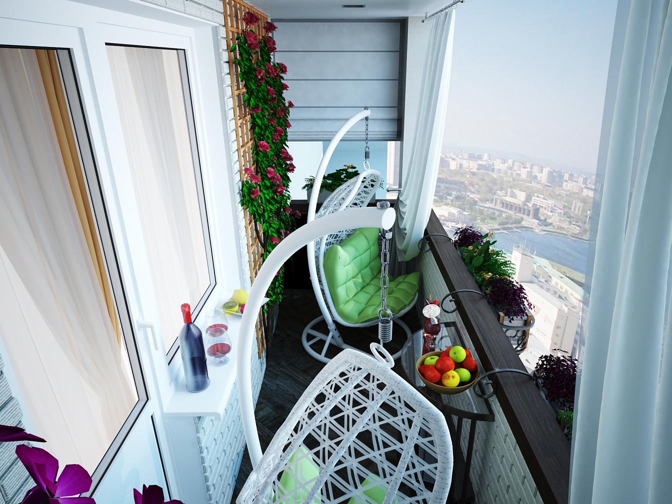 Дизайн проект для квартиры на Дурова: балкон, фото 5