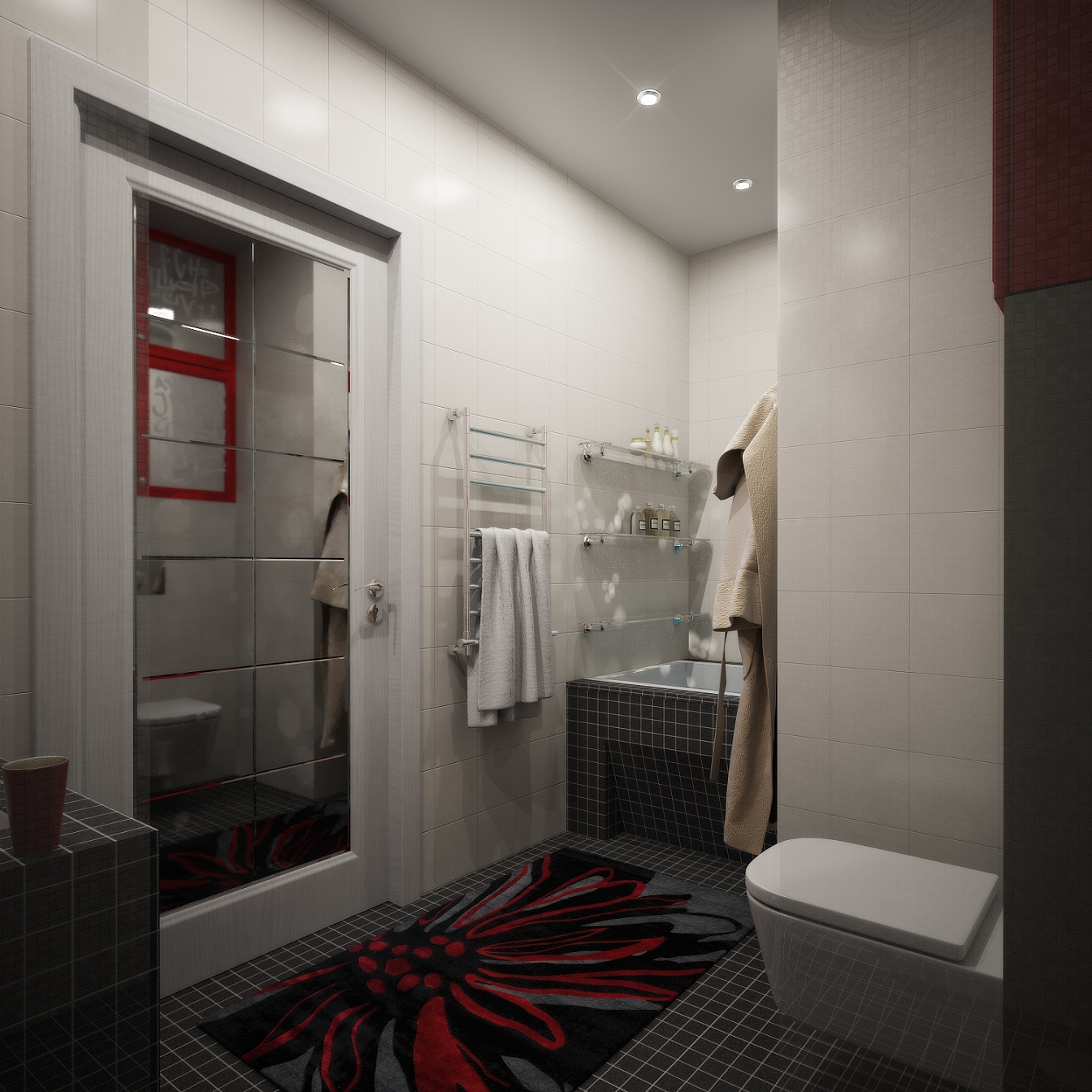 Разработка дизайна для квартиры на Одинцова: ванная комната, фото 3