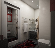 Разработка дизайна для квартиры на Одинцова: ванная комната, фото 3