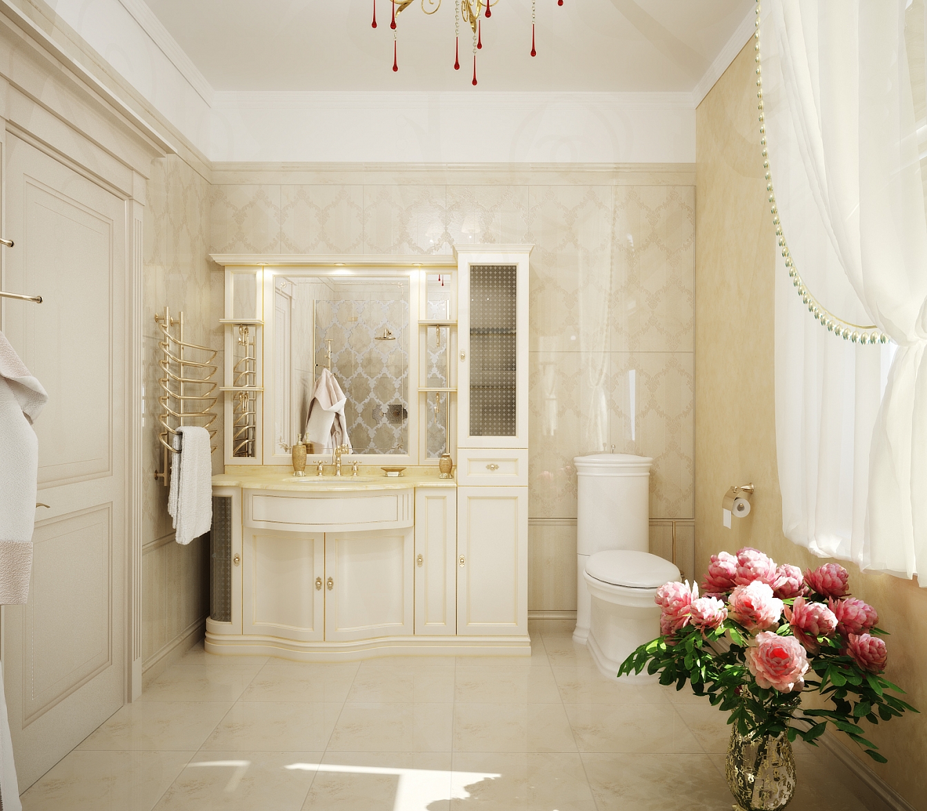 Разработка и реализация дизайн проекта коттеджа в поселке Ямное: душевая, фото 6 Разработка и реализация дизайн проекта коттеджа в поселке Ямное: душевая, фото 6