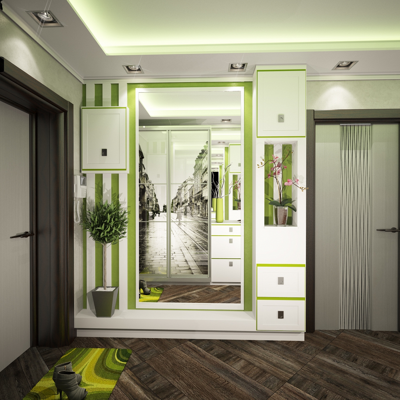 Дизайн проект для квартиры на Дурова: прихожая, фото 1