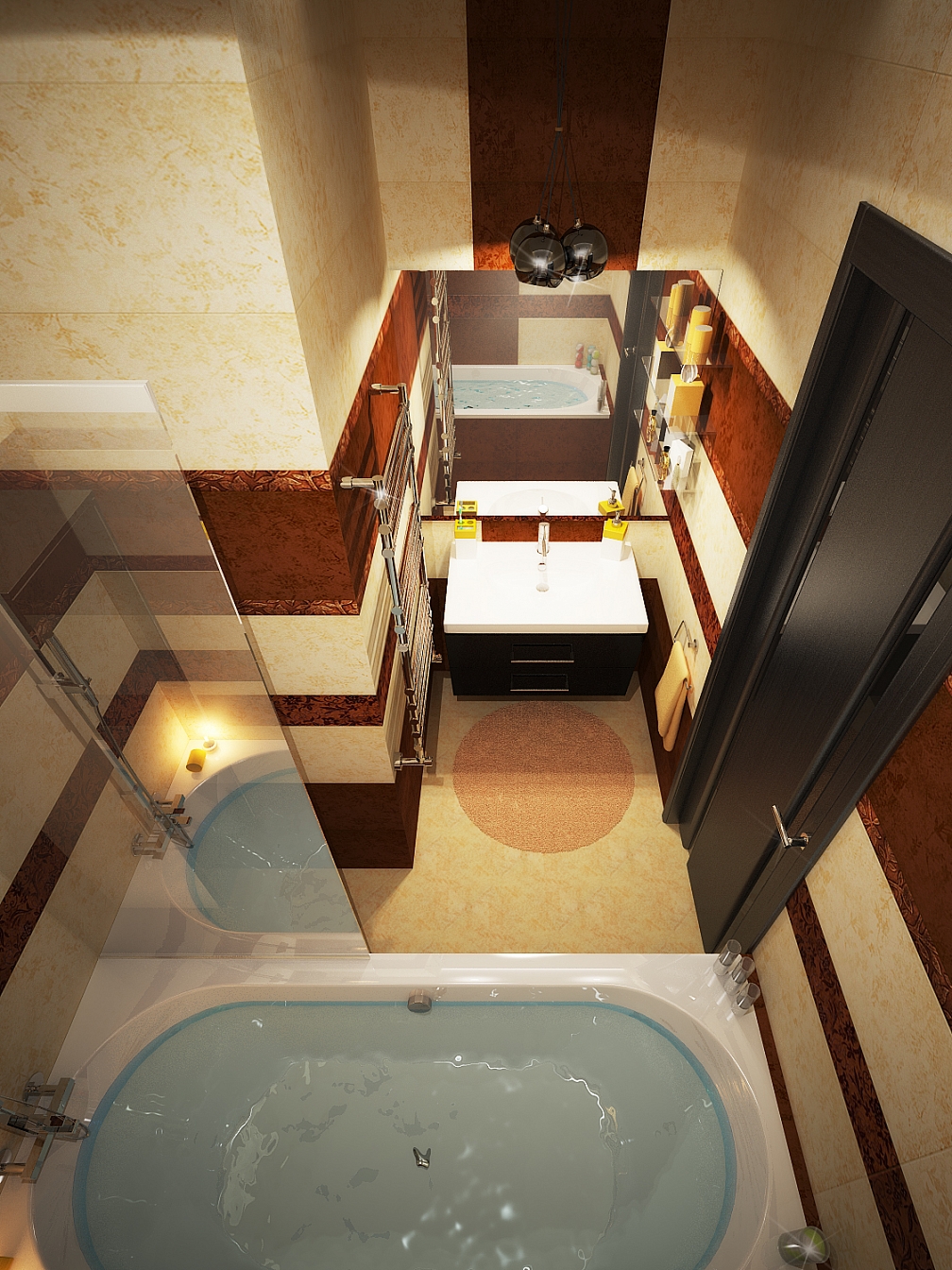 Дизайн проект дома на Владимира Невского: ванная комната, фото 6