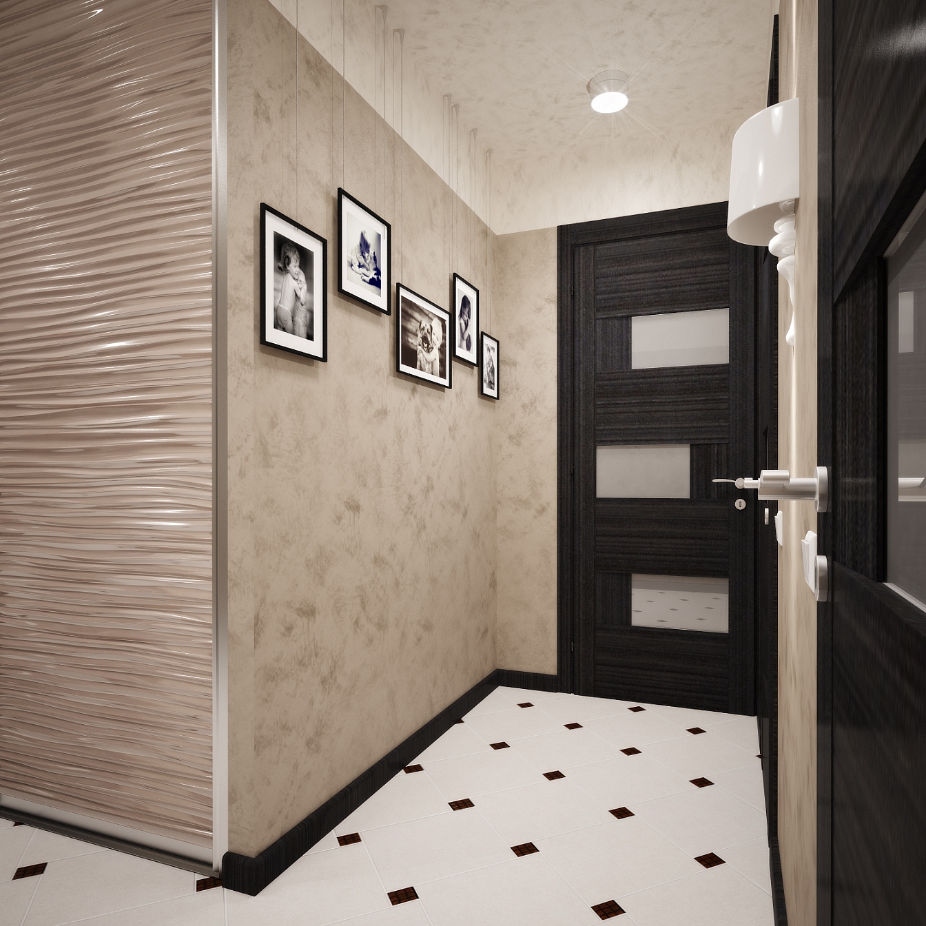 Дизайн проект квартиры на Олимпийском: прихожая, фото 5