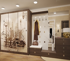 Дизайн интерьера квартиры на Фридриха Энгельса: прихожая, фото 3