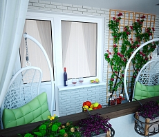 Дизайн проект для квартиры на Дурова: балкон, фото 3