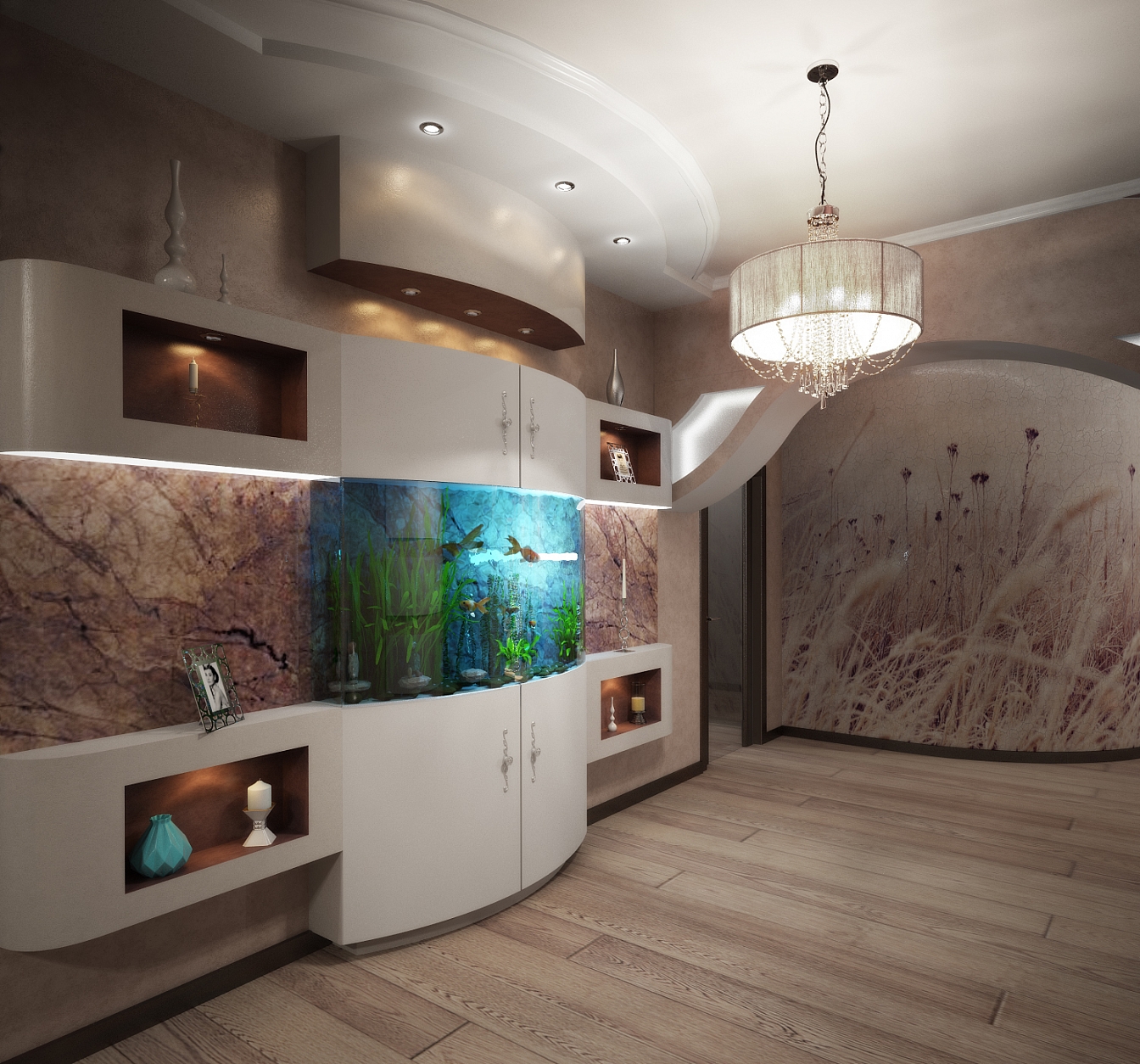 Разработка дизайн проекта квартиры на Большой Манежной 5: гостиная, фото 4