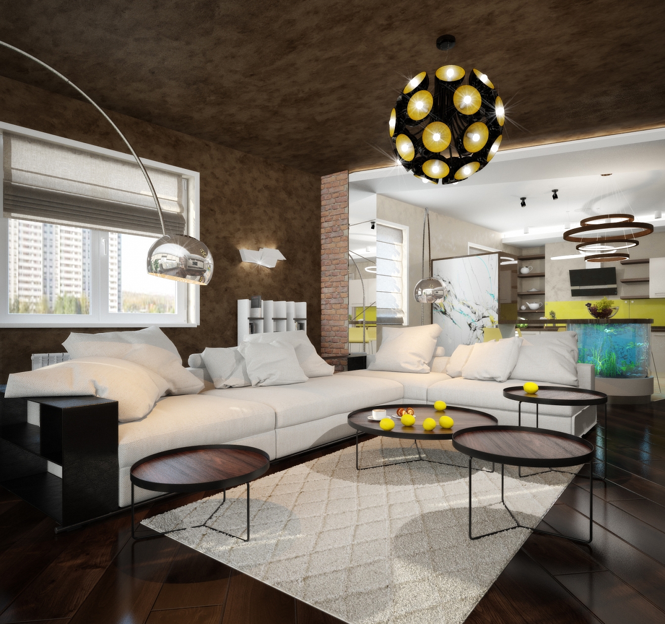 Разработка индивидуального дизайна для квартиры на Сакко и Ванцетти: гостиная, фото 2