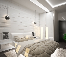 Разработка дизайна интерьера для квартиры на проспекте Патриотов: спальня, фото 3