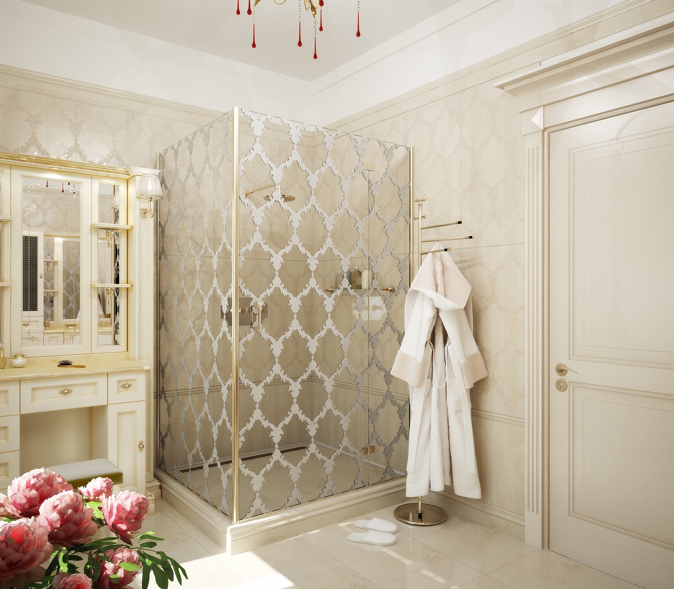 Разработка и реализация дизайн проекта коттеджа в поселке Ямное: душевая, фото 7 Разработка и реализация дизайн проекта коттеджа в поселке Ямное: душевая, фото 7