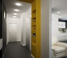 Дизайн проект квартиры на Кразнознаменной: прихожая, фото 1