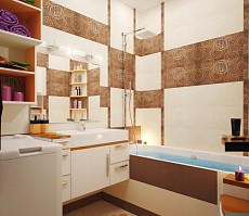 Дизайн интерьера квартиры на Фридриха Энгельса: ванная комната, фото 1