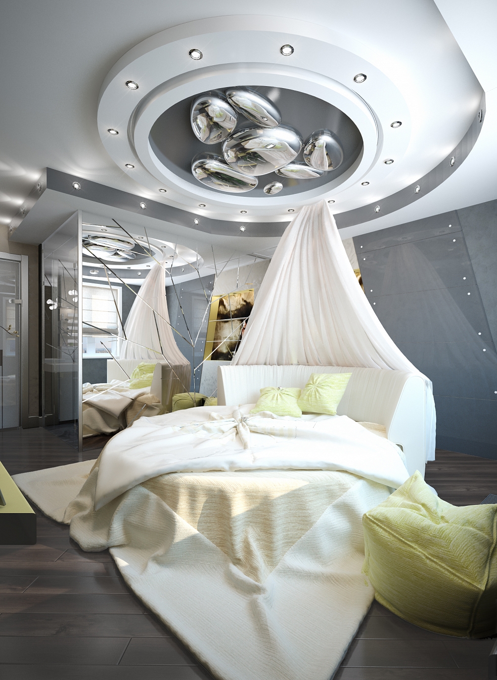 Разработка индивидуального дизайна для квартиры на Сакко и Ванцетти: спальня, фото 1