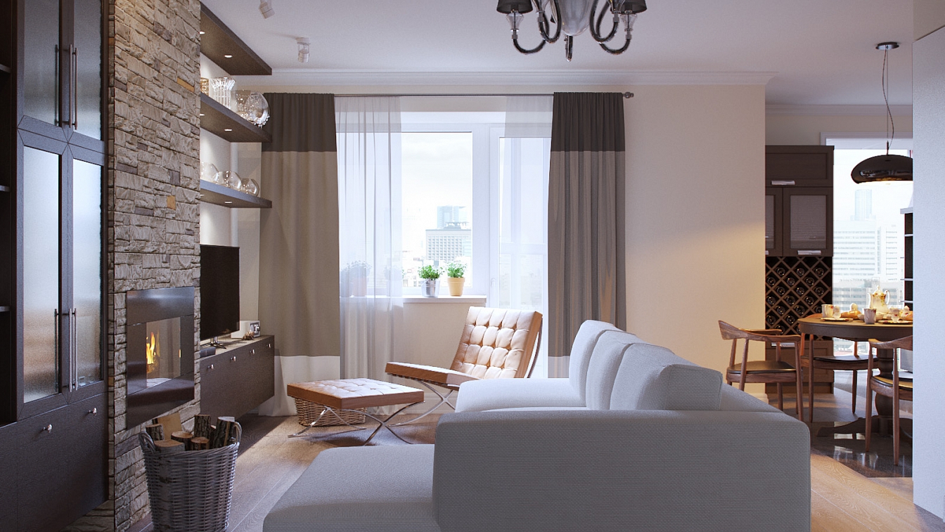 Кухня-гостиная фото 4