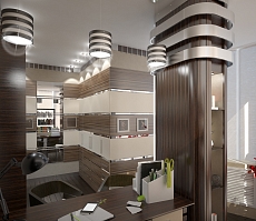 Разработка дизайна для офиса представительства компании Дешели: кабинет, фото 2