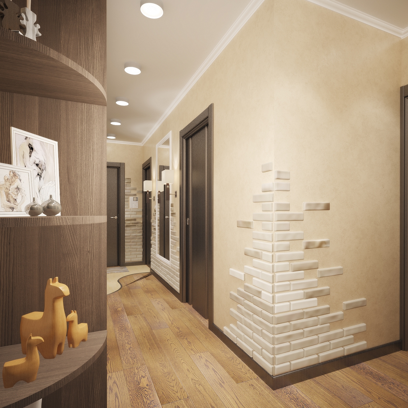 Дизайн интерьера квартиры на Фридриха Энгельса: прихожая, фото 5