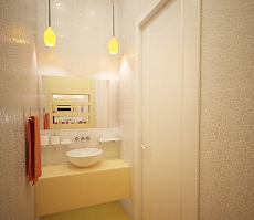 Дизайн интрьера коттеджа в Ямном: туалет, фото 4