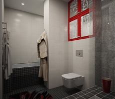 Разработка дизайна для квартиры на Одинцова: ванная комната, фото 1
