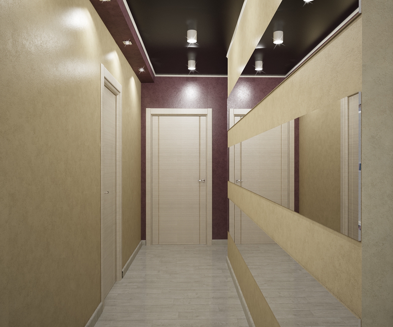 Дизайн проект квартиры на Большой Манежной 13: коридор, фото 2