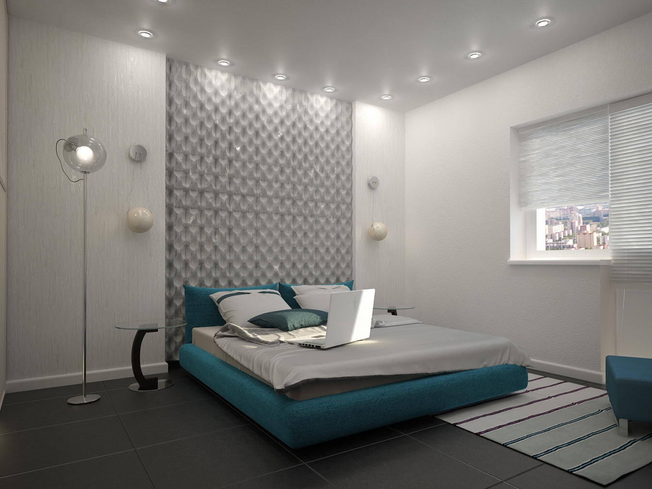 Дизайн проект квартиры на Кразнознаменной: спальня, фото 1