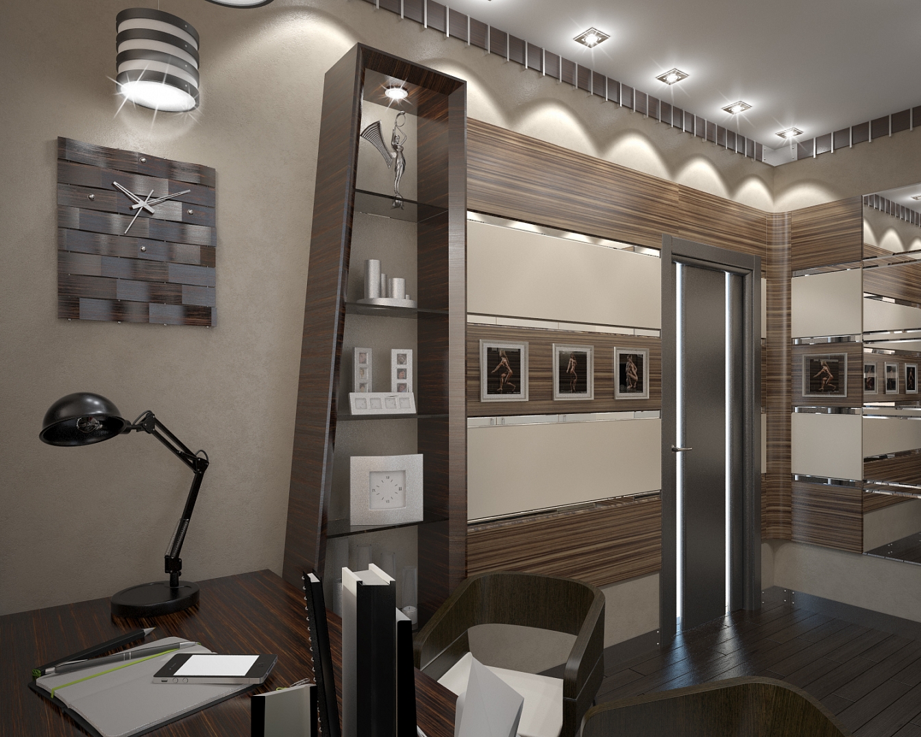 Разработка дизайна для офиса представительства компании Дешели: кабинет, фото 3