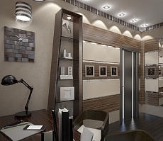 Разработка дизайна для офиса представительства компании Дешели: кабинет, фото 3